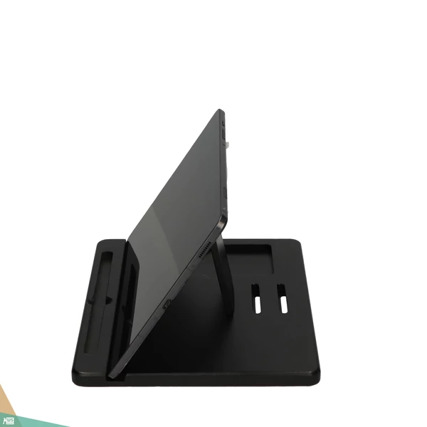 Tablet tartó, fekete (juhar)
