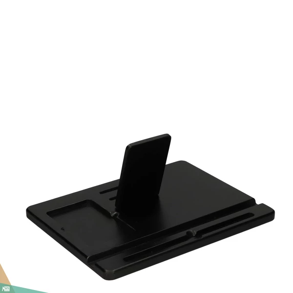 Tablet tartó, fekete (juhar)